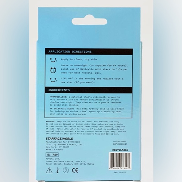 STARFACE Blue Star Acne Patches - Picture 7 of 10
